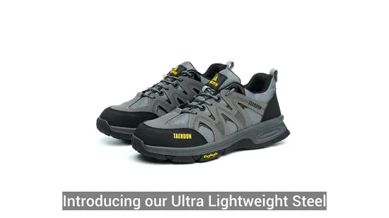 Hot Selling Industrial Breathable Men Working Sneakers Plastic Toe Lightweight Safety Shoes for Men Safety Boot
